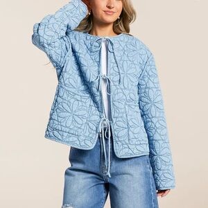 C&C - Quilted Chambray Jacket